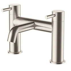 Inox Deck Mounted Bath Filler - Brushed Stainless Steel