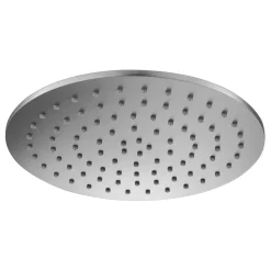 Inox Slim Round Overhead 300mm Fixed Shower Head - Brushed Stainless Steel