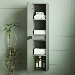 Isla/Freddie 1200mm Wall Mounted Tall Storage Cabinet