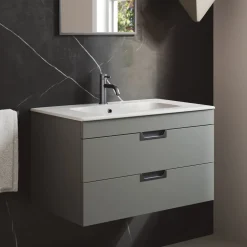 Isla 800mm Wall Hung Vanity Unit & Basin