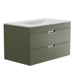 Isla 800mm Wall Hung Vanity Unit & Basin
