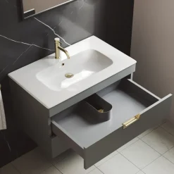 Isla 800mm Wall Hung Vanity Unit & Basin