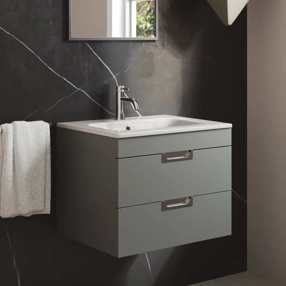 Isla 600mm Wall Hung Vanity Unit & Basin
