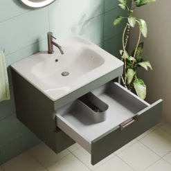 Isla 600mm Wall Hung Vanity Unit & Basin