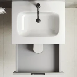 Isla 600mm Wall Hung Vanity Unit & Basin