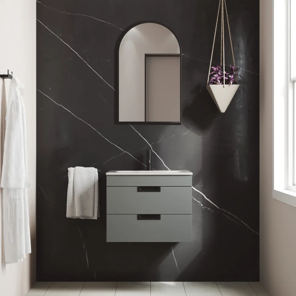 Isla 600mm Wall Hung Vanity Unit & Basin