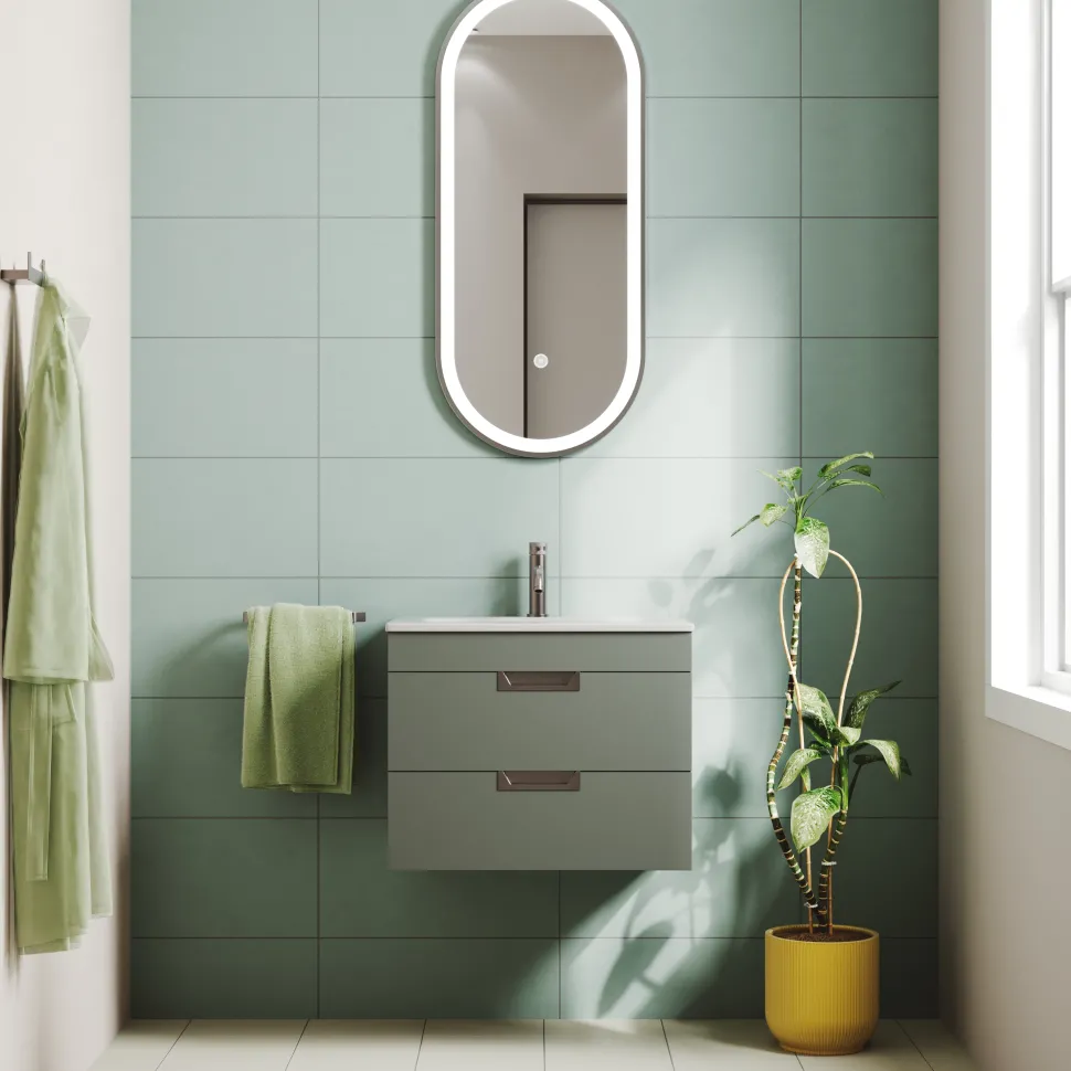 Isla 600mm Wall Hung Vanity Unit & Basin