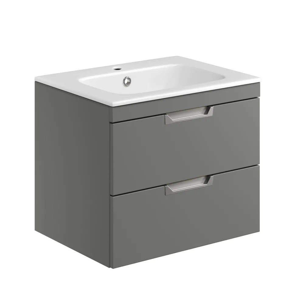Isla 600mm Wall Hung Vanity Unit & Basin