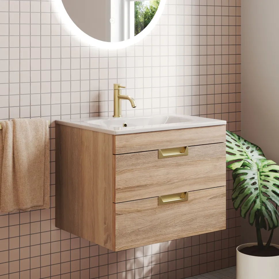 Isla 600mm Wall Hung Vanity Unit & Basin