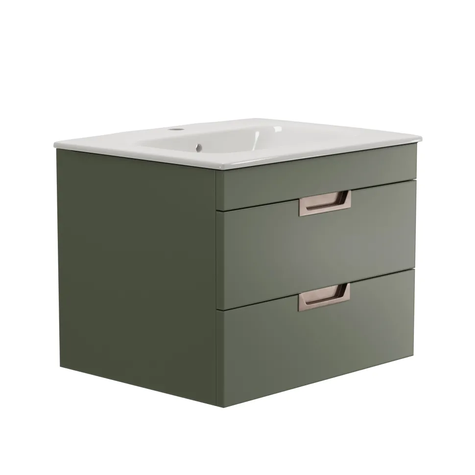 Isla 600mm Wall Hung Vanity Unit & Basin