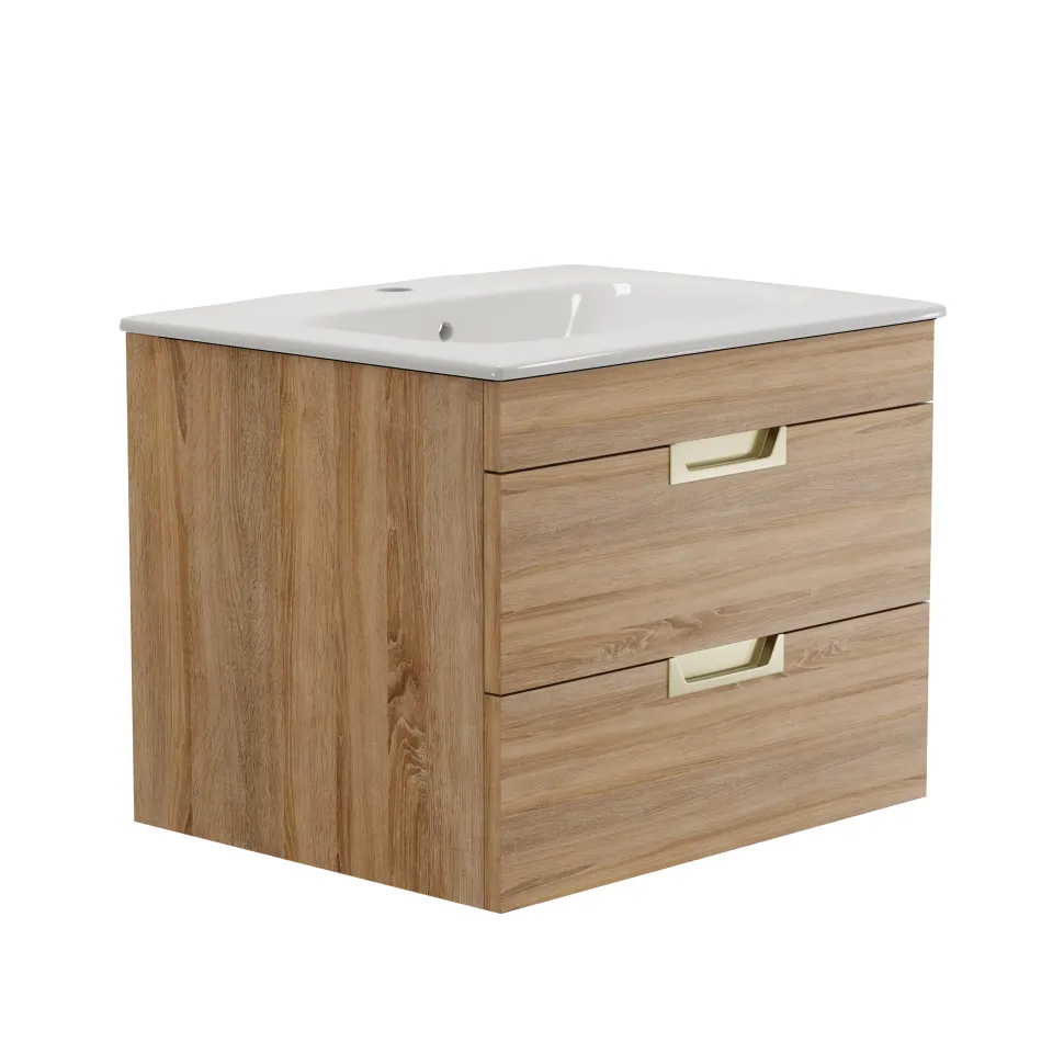 Isla 600mm Wall Hung Vanity Unit & Basin