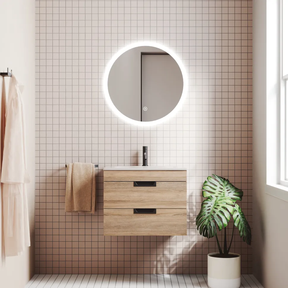 Isla 600mm Wall Hung Vanity Unit & Basin