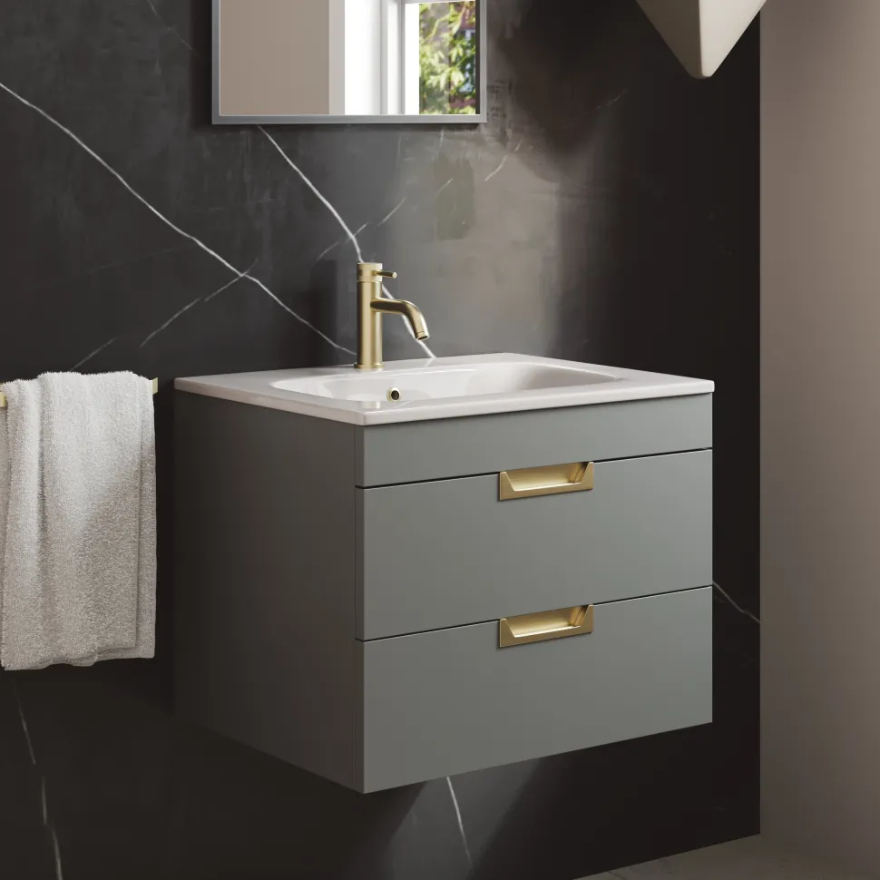 Isla 600mm Wall Hung Vanity Unit & Basin