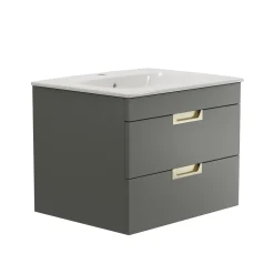 Isla 600mm Wall Hung Vanity Unit & Basin