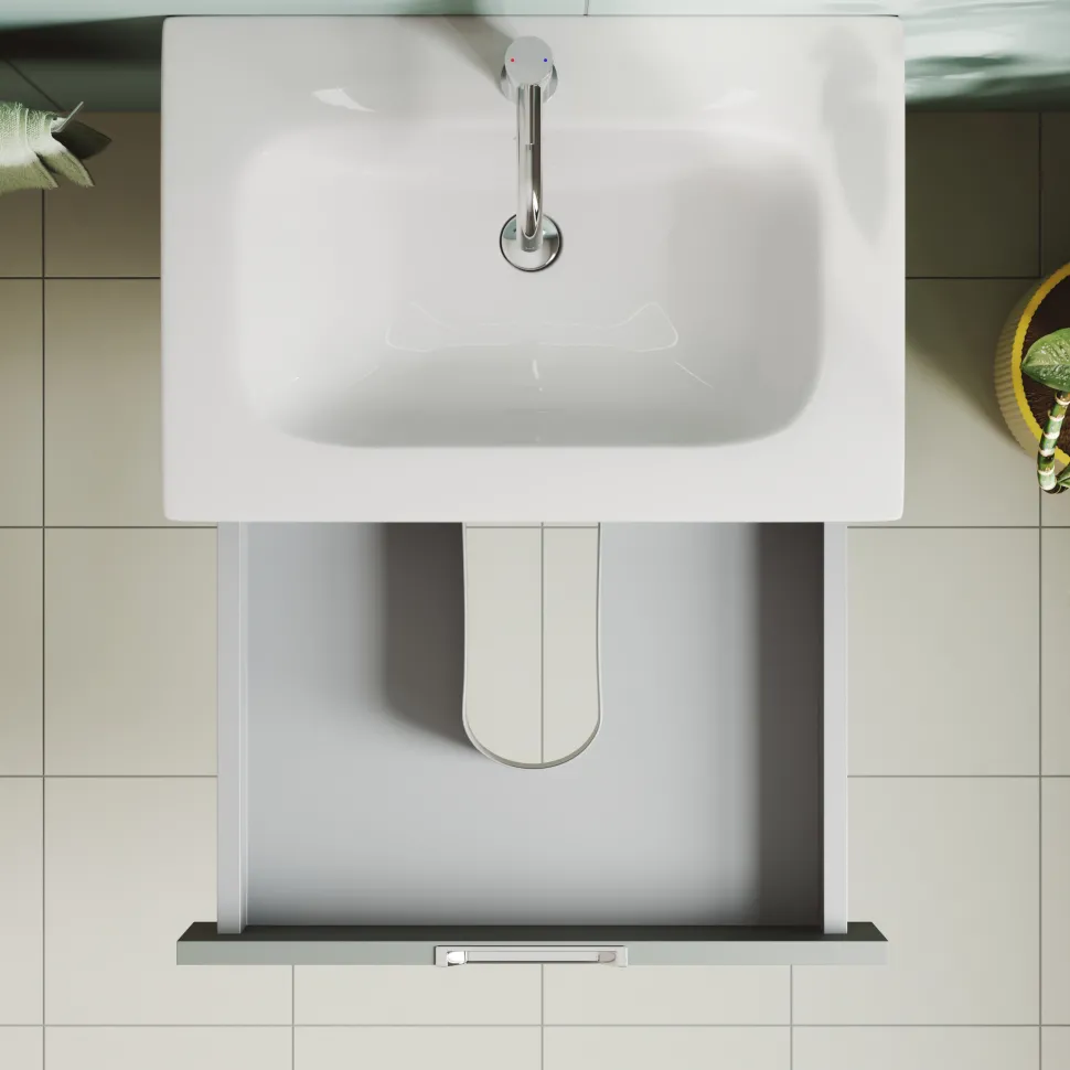 Isla 600mm Wall Hung Vanity Unit & Basin
