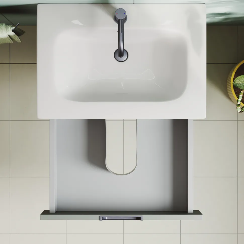 Isla 600mm Wall Hung Vanity Unit & Basin