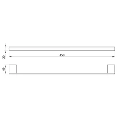 Isla Towel Rail - 450 & 600mm