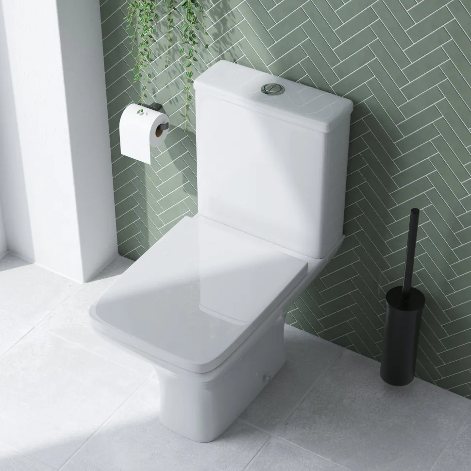 Jack Compact Rimless Toilet & Vanity Unit Bathroom Suite