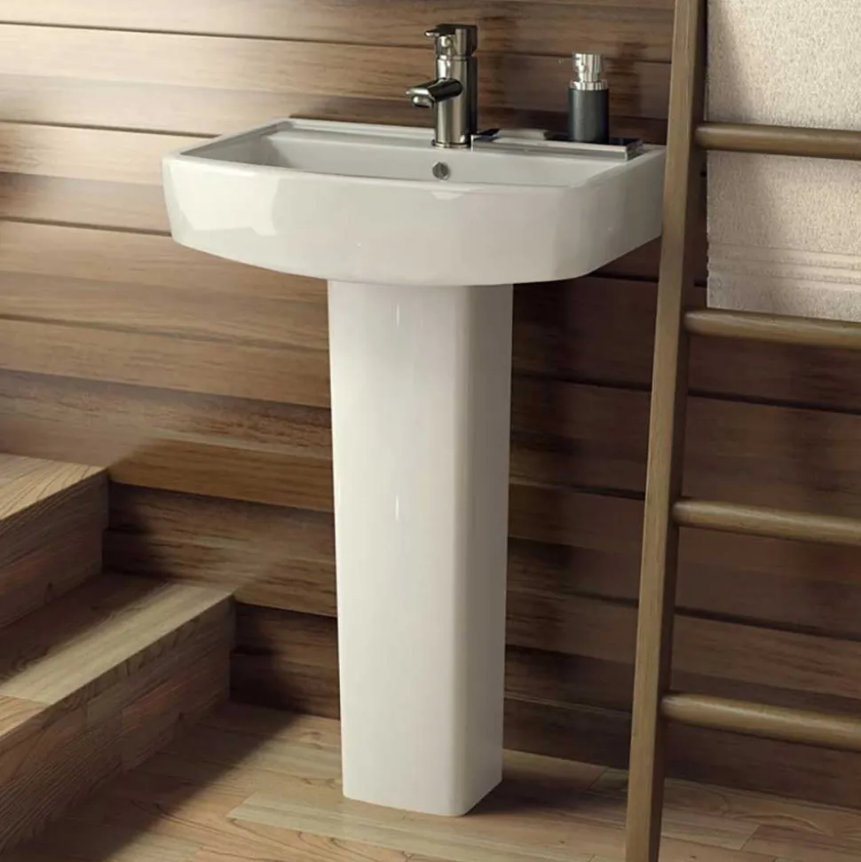 Jack 600mm Basin & Full Pedestal