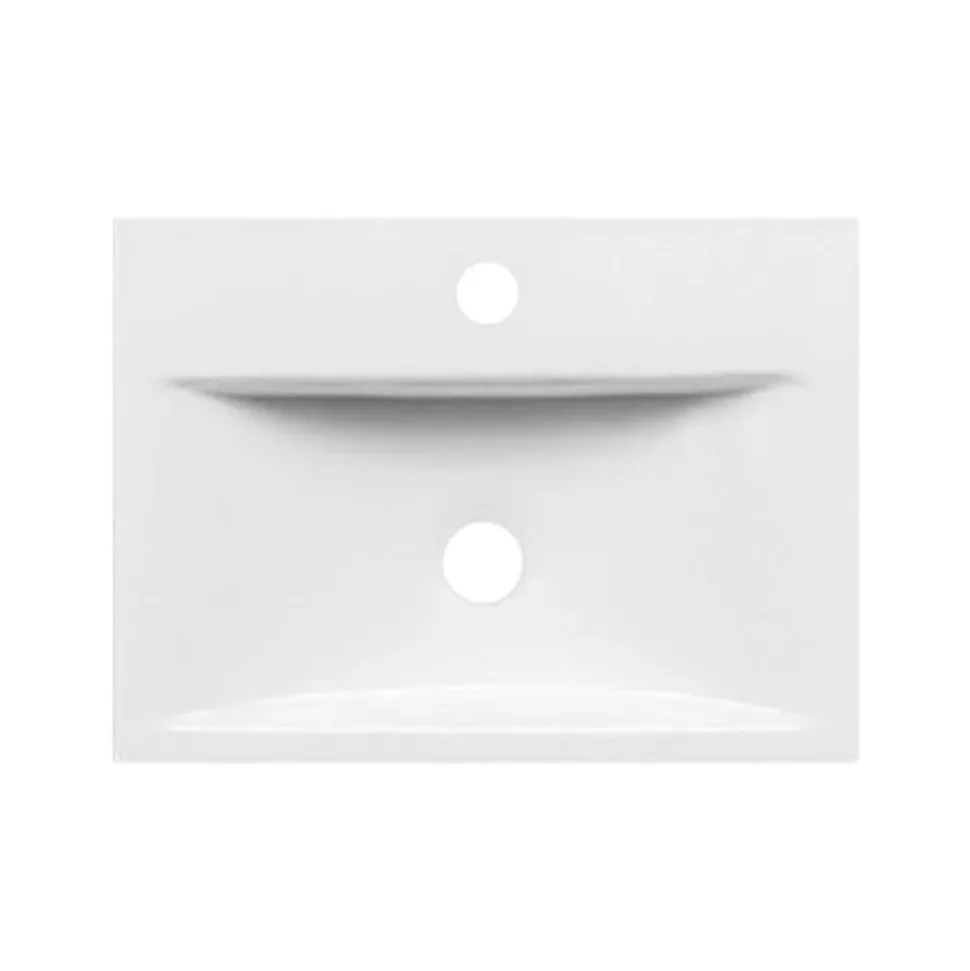 Jack 440mm Wall Mounted Gloss White Vanity Unit & Basin