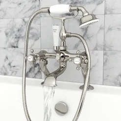 JTP Grosvenor Cross Deck Mounted Bath Shower Mixer With Kit