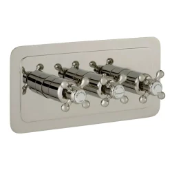 JTP Grosvenor Cross Horizontal Concealed 3 Outlet Shower Valve