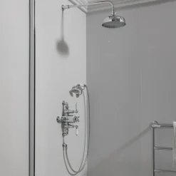 JTP Grosvenor Cross 2 Outlet Exposed Thermostatic Shower Valve with Shower Handset