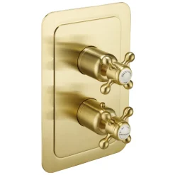 JTP Grosvenor Cross Vertical Concealed 2 Outlet Shower Valve