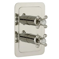 JTP Grosvenor Cross Vertical Concealed 2 Outlet Shower Valve