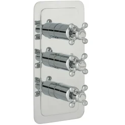 JTP Grosvenor Cross Vertical Concealed 3 Outlet Shower Valve