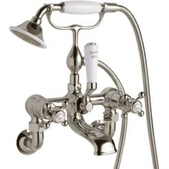 JTP Grosvenor Cross Wall Mounted Bath Shower Mixer With Kit