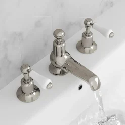 JTP Grosvenor Lever 3 Hole Deck Mounted Basin Mixer Tap