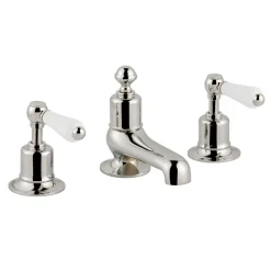 JTP Grosvenor Lever 3 Hole Deck Mounted Basin Mixer Tap