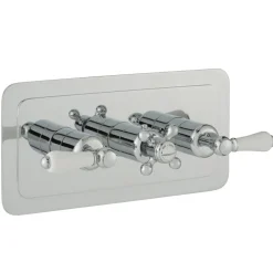 JTP Grosvenor Lever Horizontal Concealed 2 Outlet Shower Valve
