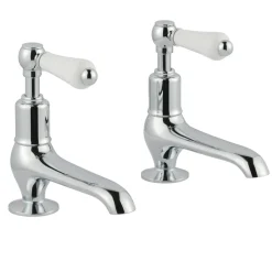 JTP Grosvenor Lever Long Nose Basin Pillar Taps