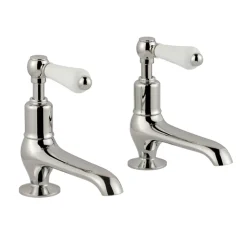 JTP Grosvenor Lever Long Nose Basin Pillar Taps