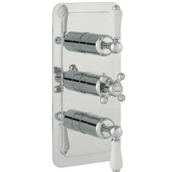 JTP Grosvenor Lever Vertical Concealed 3 Outlet Shower Valve