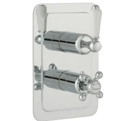 JTP Grosvenor Lever Vertical Concealed 2 Outlet 2 Control Shower Valve