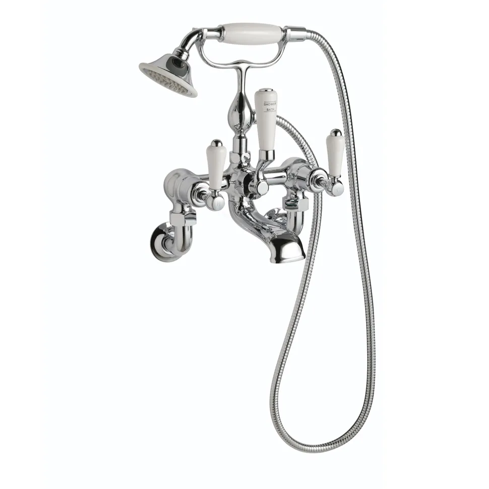 JTP Grosvenor Lever Wall Mounted Bath Shower Mixer With Kit