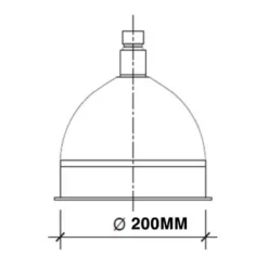 JTP Grosvenor 200mm Fixed Shower Head