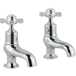 JTP Grosvenor Pinch Bath Pillar Taps