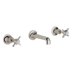 JTP Grosvenor Pinch 3 Hole Wall Mounted Basin Mixer Tap