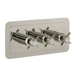 JTP Grosvenor Pinch Horizontal Concealed 3 Outlet Shower Valve
