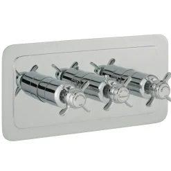 JTP Grosvenor Pinch Horizontal Concealed 3 Outlet Shower Valve