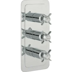 JTP Grosvenor Pinch Vertical Concealed 2 Outlet Shower Valve