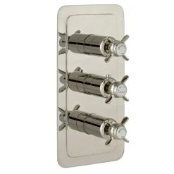 JTP Grosvenor Pinch Vertical Concealed 2 Outlet Shower Valve
