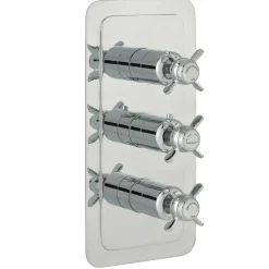 JTP Grosvenor Pinch Vertical Concealed 3 Outlet Shower Valve