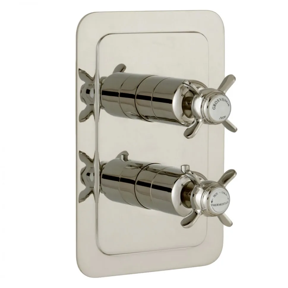 JTP Grosvenor Pinch Vertical Concealed 2 Outlet Shower Valve