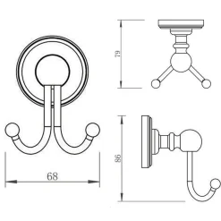 JTP Grosvenor Robe Hook