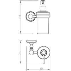 JTP Grosvenor Soap Dispenser & Holder